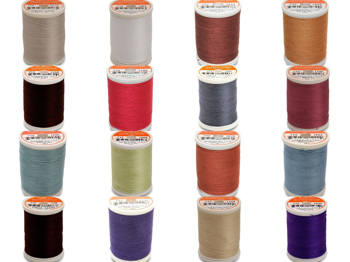 GUTERMANN SULKY 12 WT SOLID COLOUR THREAD 300 YD SPOOL 100% EGYPTIAN COTTON