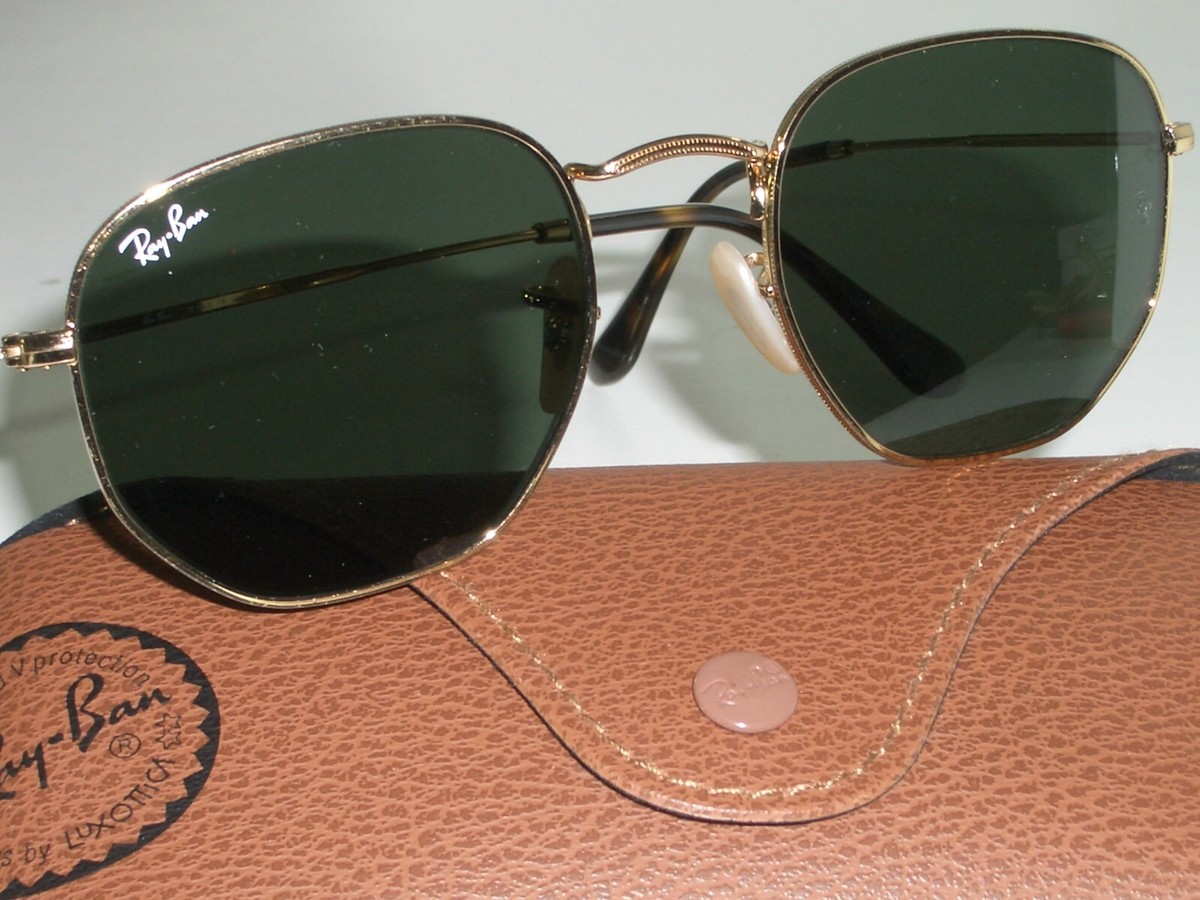 Rayban RB3548 Sunglasses 51/21 Ray-Ban Sunglasses Hexagonal RB3548 001/51 main image 2