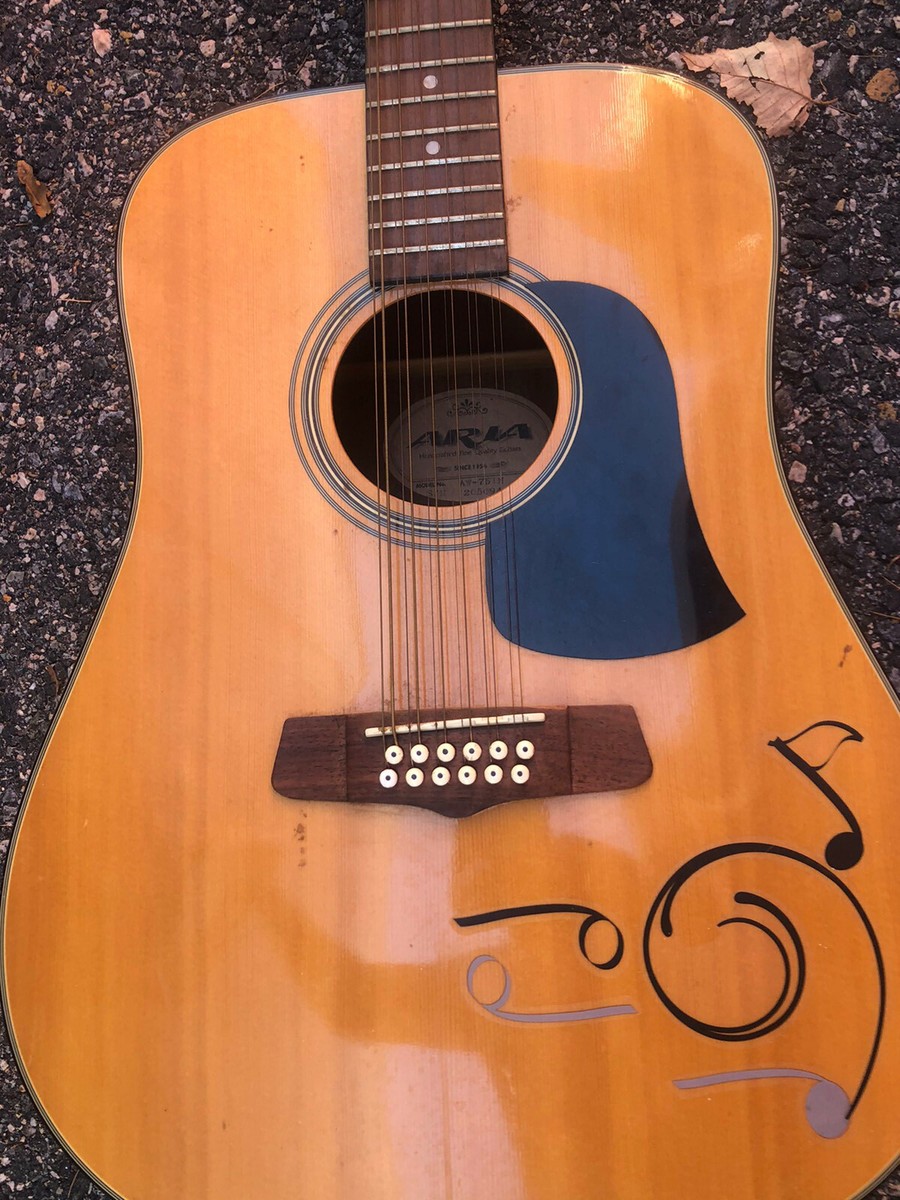 Aria 12 String Acoustic Guitar Model AW-75TN | eBay