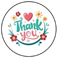 THANK YOU ENVELOPE SEALS LABELS STICKERS PARTY FAVORS