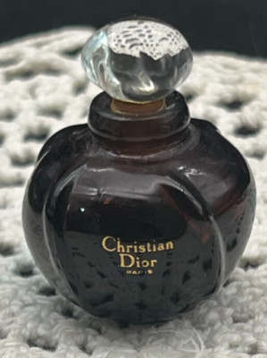 Christian Dior Paris Poison Esprit De Parfum Purple Bottle with Stopper 1/2 Full