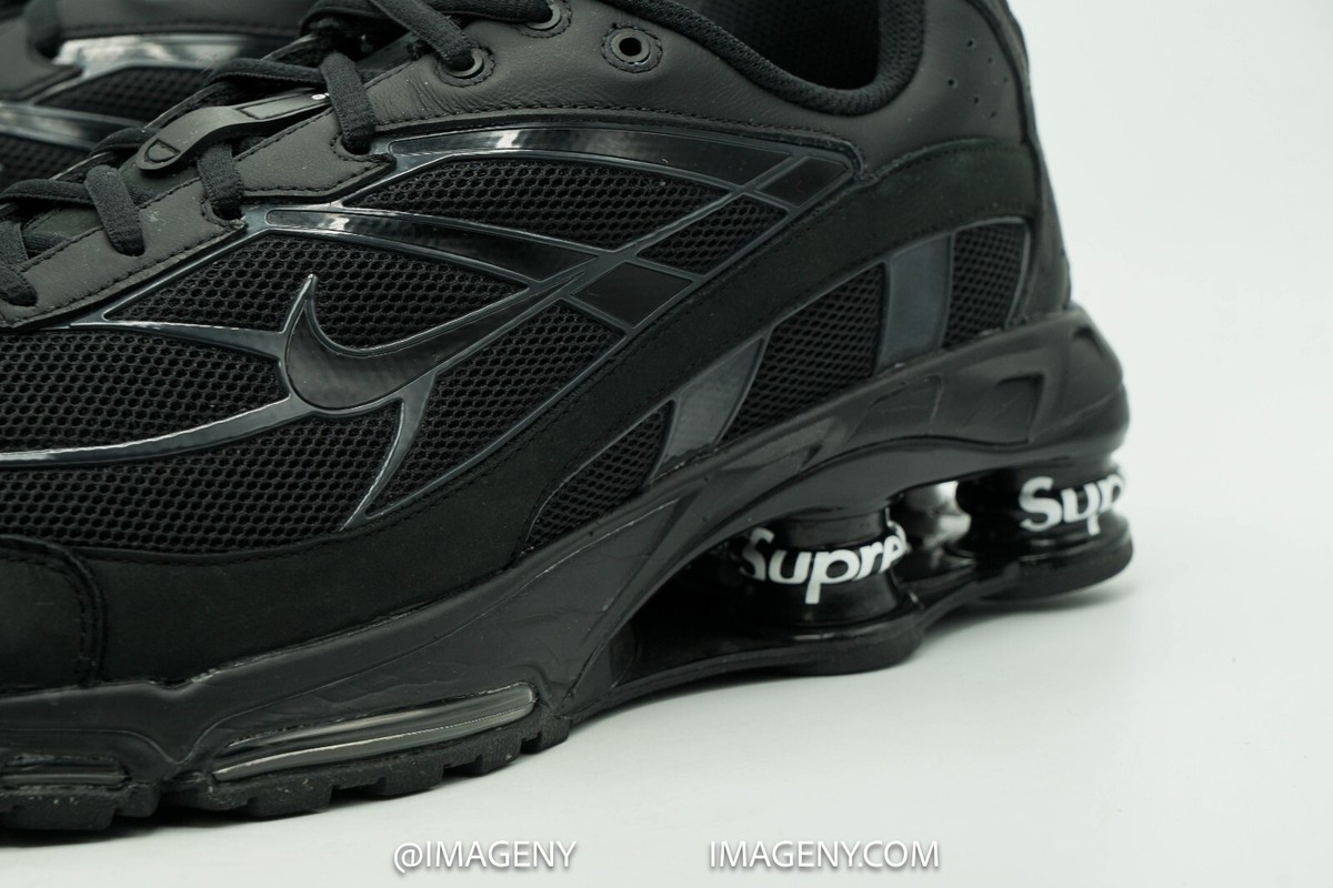NIKE SHOX RIDE 2 USED SIZE 12 SUPREME BLACK DARK ASH WHITE NIKE SHOX RIDE 2 USED SIZE 12 SUPREME BLACK DARK ASH WHITE