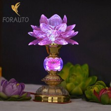 LED Colorful Buddha Lotus Lamp Worship Light Buddhism Temple Lamp Imitation