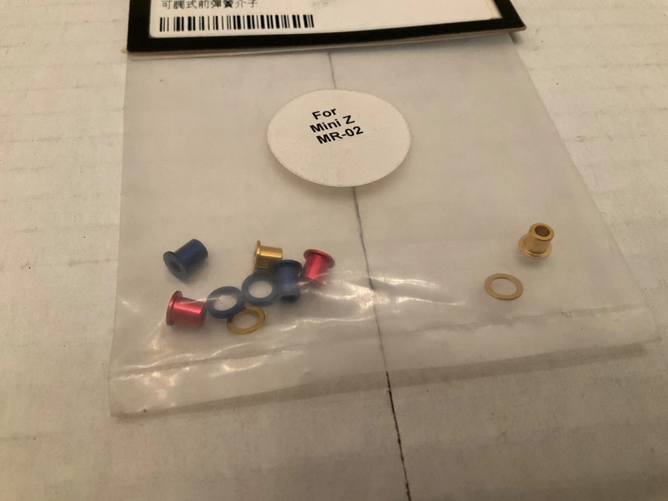 3 postes ajustables de resorte delantero arriba y abajo Racing MZII-012 para Mini-Z MR-02 Foto 3 de 3