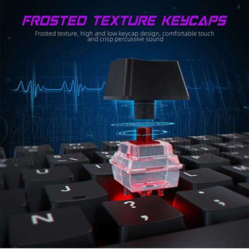Gaming Keyboard and Mouse Set For PC Laptop Rainbow Backlight USB Ergonomic AU - Picture 10 of 12
