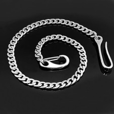 Men's Punk Biker Stainless Steel Trucker Wallet Chain Hook Jeans Pants Keychain