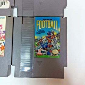  Sports Game Nintendo LOT NES 10 Yard 5 Screw Bases Loaded Hoops Play Action 