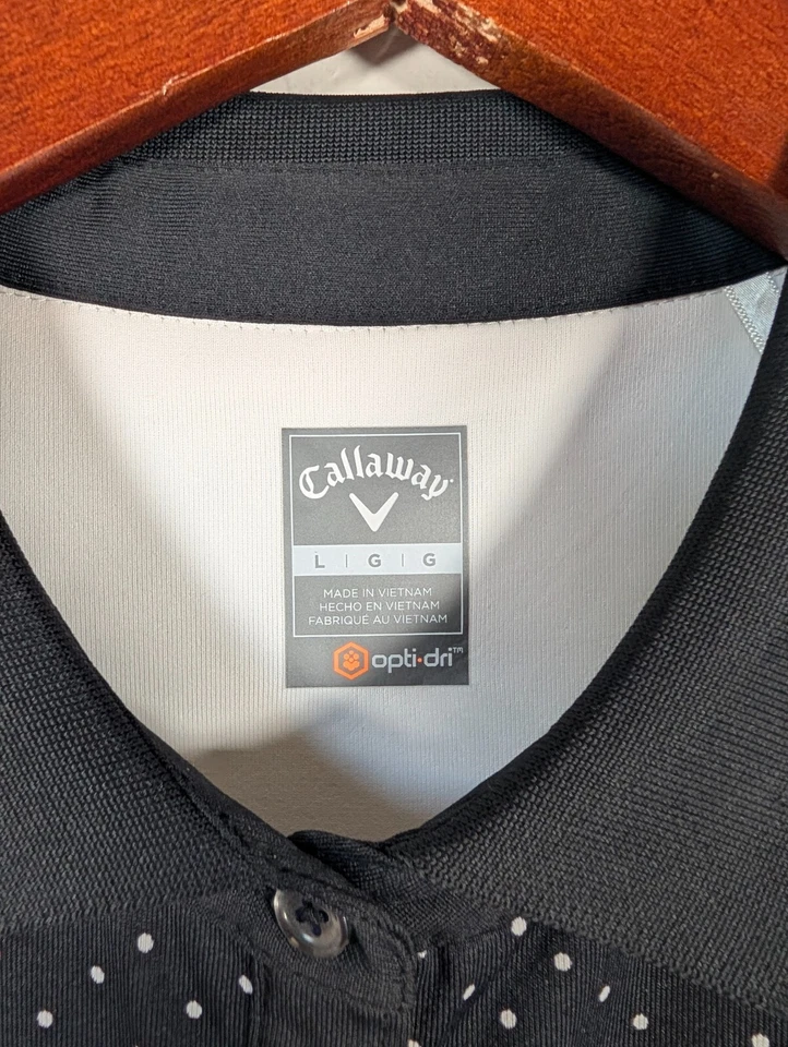 Camisa Callaway Top Para Mujer Grande Azul Blanco Opti-Dri Manga Corta 1/2 Abotonada Foto 3 de 4