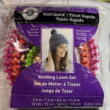 KNIT QUICK KNITTING LOOM SET by LOOPS  THREADS COMPLETE KIT