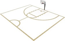 Murray Sporting Goods Full/Half Court Basketball Court Marking Kit