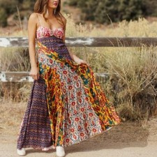 Free People Holiday Hero Summer Maxi Dress, UK 8, RRP $228