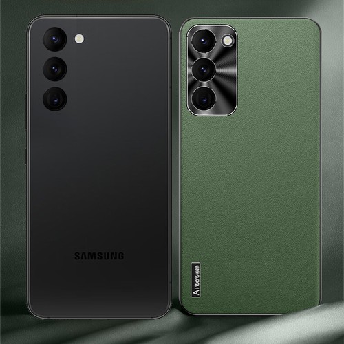 Für Samsung Galaxy S21/S22/S23/S24+/S25 Ultra Luxus Leder Linse Schutz Hülle - Bild 5 von 23