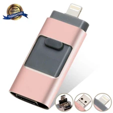 128/256/512GB i Flash Drive External USB Storage Photo Sticks For iPhone iPad