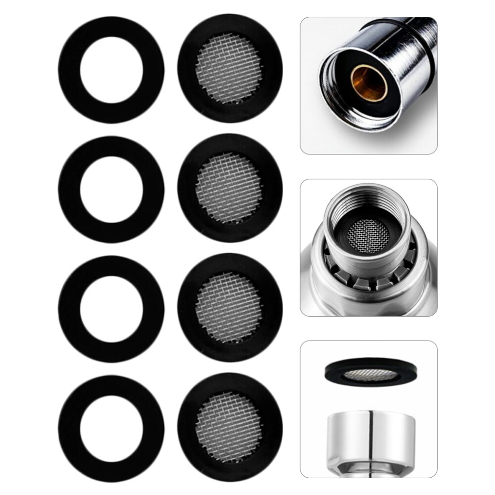 4 Sets Washing Machine Hose Seal Garden Tap Washer Shower Head Filter