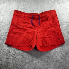 Vintage Polo Ralph Lauren Swim Trunks Mens XL Red Flesh Pony Mesh Netted - Flaw