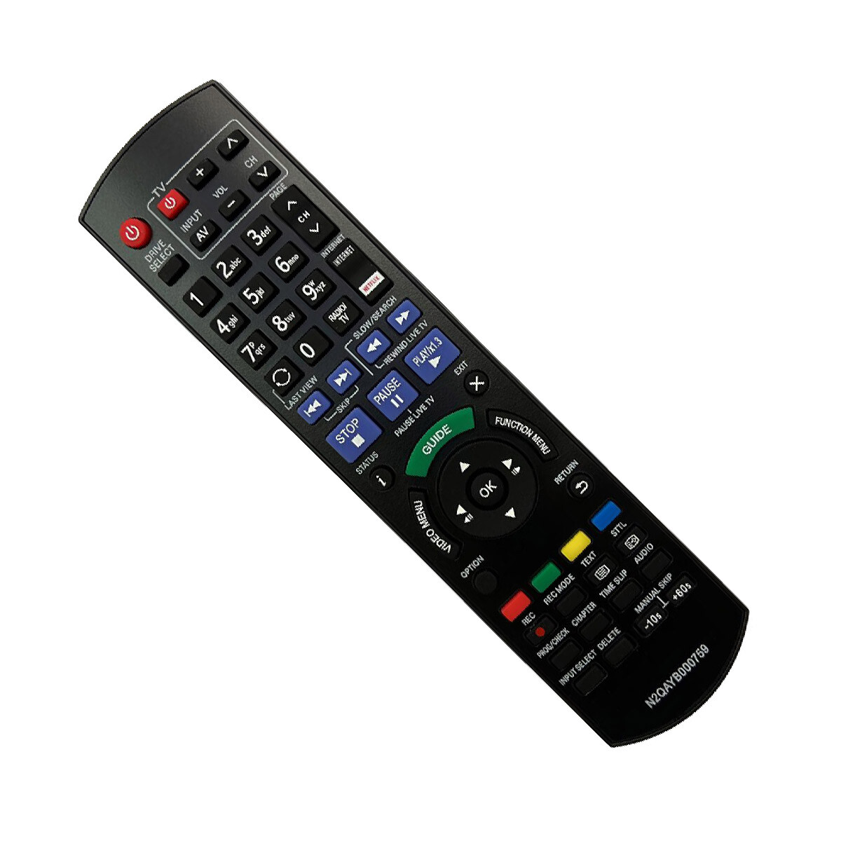 Thumbnail - Ersatz Fernbedienung Für Panasonic Dmr-bst950eg Blu-ray Player