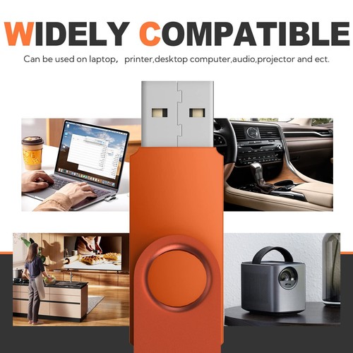 Clé USB 32 Go - Lot de 10 Flash Drive Rotative 2.0 - Mémoire Stick Métal Avec... - Photo 6/7
