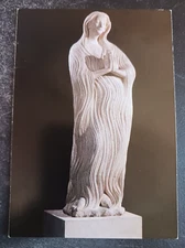 postcard art eglise notre dame sainte marie madeleine sculpture unposted