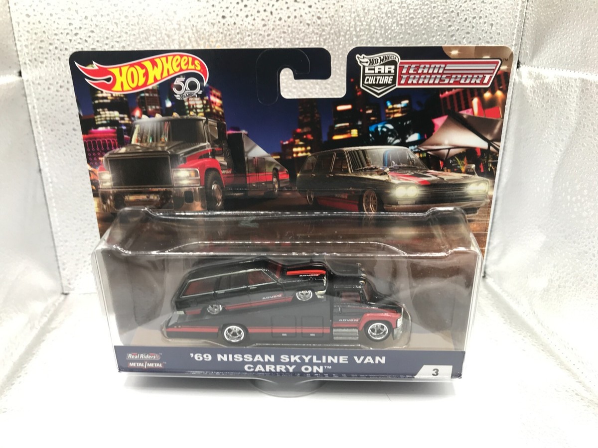 '69 Nissan Skyline Van Carry On 訳あり品 Hot Wheels Team Transport Car Culture '69 Nissan Skyline Van