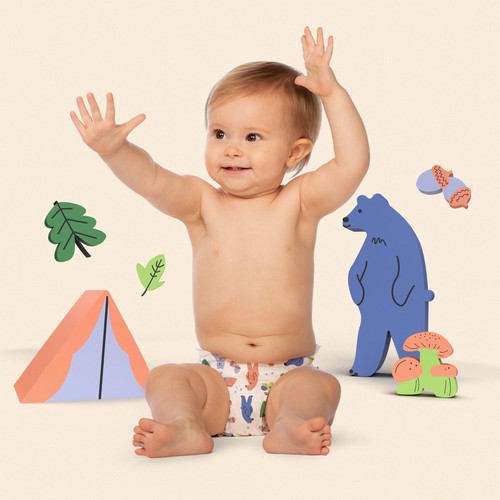Premium Baby Diapers, Size 2 for Infants, 74 Count (Select for More Options) - Picture 5 of 13