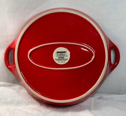 Corning Ware CREATIONS Steinzeug Rot 10" Runde Quiche/Auflaufform Backform P43 - Bild 12 von 17