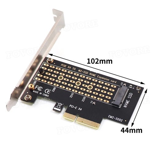 Carte Adaptateur M.2 NVMe Vers PCIe 3.0 4.0, 2230 2242 2260 2280 SSD - Photo 4/10