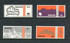 R0670 Malte 1975 Patrimoine Architectural Européen 4v. MNH