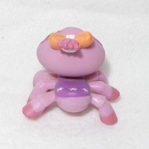 Figurine Littlest Pet Shop LPS #915 - Pieuvre Rose Aux Yeux Marron - Hasbro - Occasion