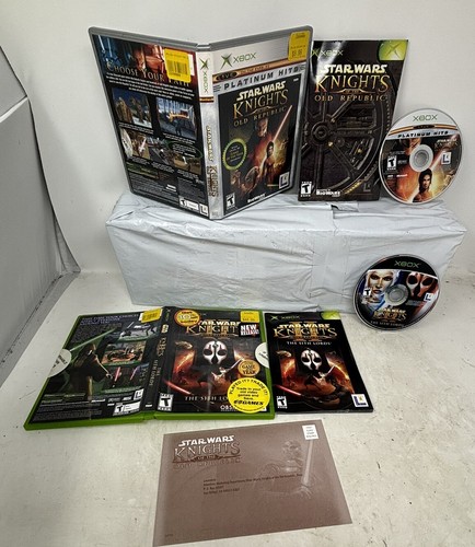 Star Wars Cavalieri della Vecchia Repubblica 1 & II 2 I Signori dei Sith (Xbox, 2004) CIB - Foto 7 di 8