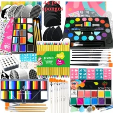 Bowitzki Face Paint Kit Bundle Face Painting Kits for Kids Party Crayon 12 Packs