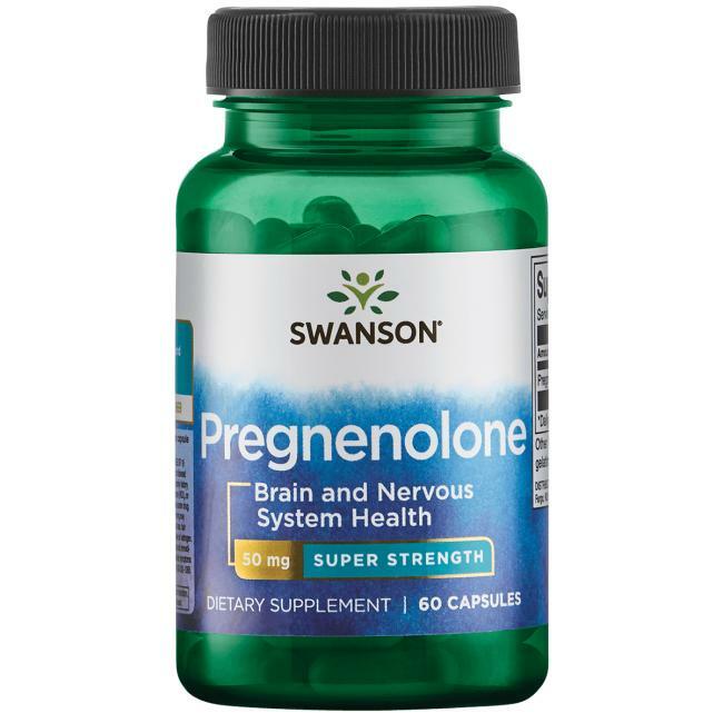 Swanson Pregnenolone 50mg – 60 Capsules | Cognitive & Nervous System Support