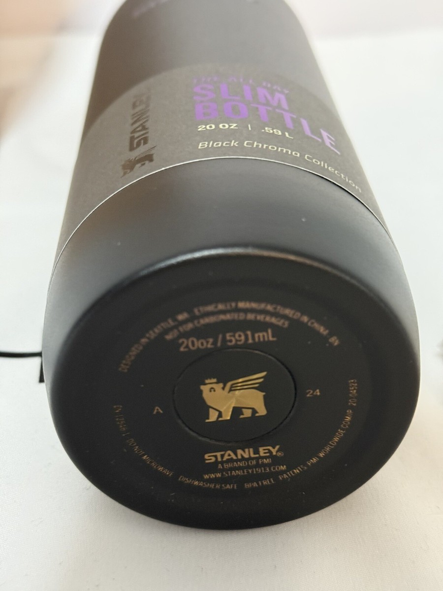 Stanley Black Chroma 20oz Slim Bottle Blue Purple Pink Iridescent