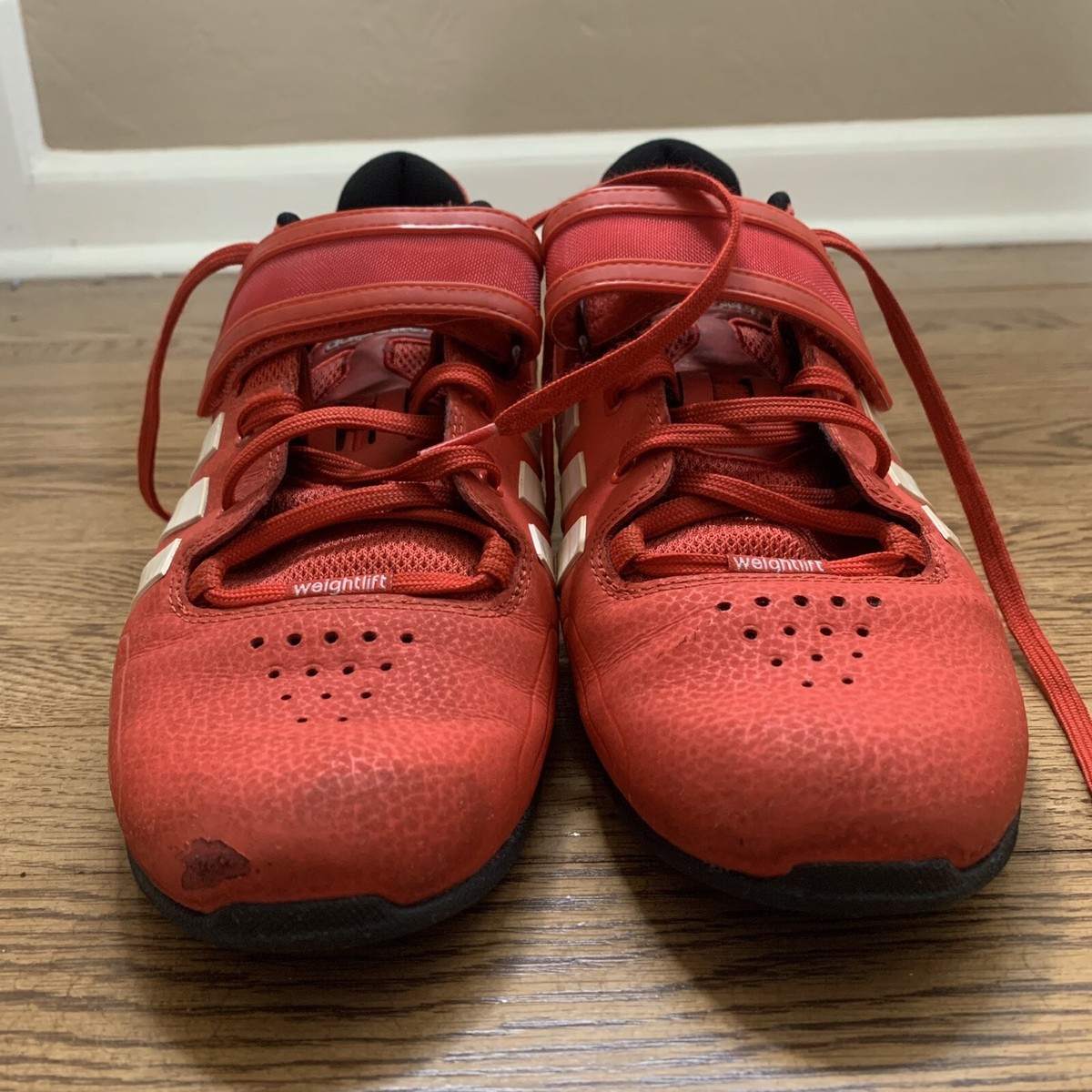 Adidas AdiPower Weightlifting Red ART V24382 Mens Size 11.5 | eBay
