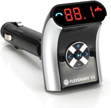 GOgroove FlexSMART X3 Compact Bluetooth FM Transmitter for Your Car or Vehicle