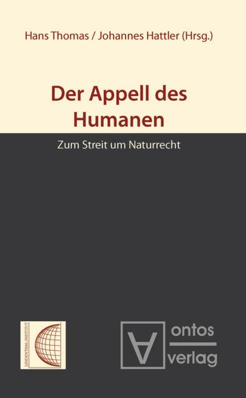 Thumbnail - Der Appell Des Humanen | Buch | 9783110319248