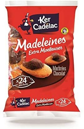 KER CADELAC Barquette Madeleines Cacao - Lot de 4 - Zdjęcie 1 z 1