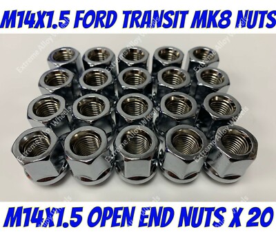 Alloy Wheel Nuts Fits FORD TRANSIT Custom Sport 2014 2023 21mm Hex Lugs