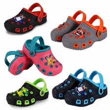 JACKSHIBO Kinder Clogs Strandschuhe Badeslipp...