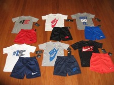 Nike 2 Piece T-Shirt  Shorts Outfit Set Boys Size 4/ 5/ 6/ 7 NWT