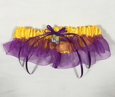 New Louisiana State University Tigers LSU Elastic Lace Bridal Wedding Garter