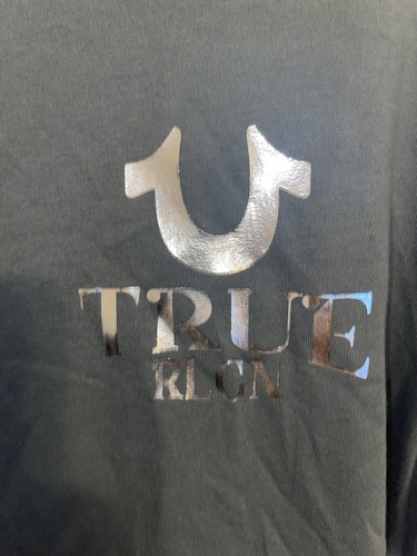 True Religion Foil Logo SS Tee Balsam Green Men’s Size Large - Picture 3 of 5
