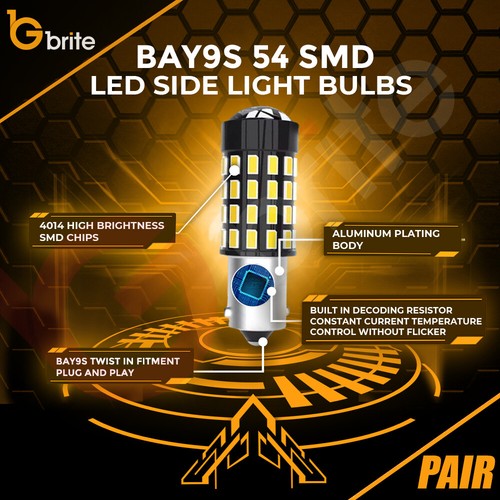 2x Golf MK7 GTD GTI R Reverse Bright White canbus Bulbs 54 SMD Error Free LED - Picture 4 of 6