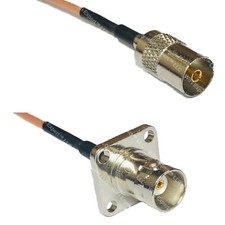 RG316 DVB TV Pal Female to BNC Flange Female RF Cable Rapid-SHIP LOT
