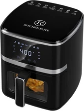 Kitchen Elite Digital Air Fryer Oven, Compact Cooker with Window, 7 Presets, Non