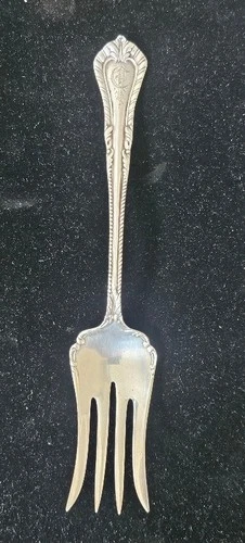 Antique 1898 Old Dominion by Lunt Sterling Silver Serving Fork 6 7/8"