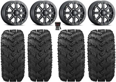 ITP Inertia Bdlk 14'' Wheels Bk +40mm 27'' Reptile Tires Can-Am Renegade Outlander