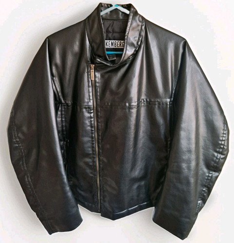 Dirk Bikkembergs, Dirk Bikkembergs Vintage Archive Leather Look Jacket L Made in Italy