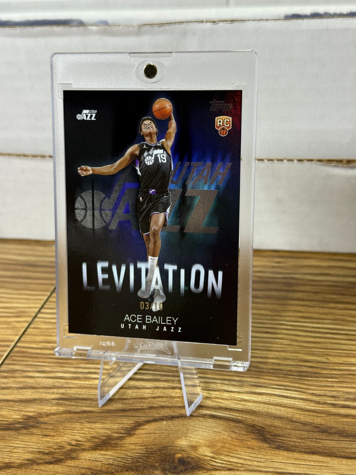 2025-26 Topps Flagship Ace Bailey Rookie Levitation Black Rainbow Foil /10 RC SP