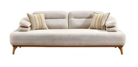 Elegantes WeißEs Stoffsofa Aus Holz FüR Modernes Wohnzimmer