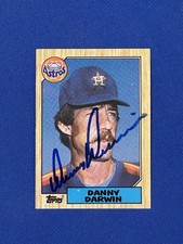 Danny Darwin 1987 Topps #157 Houston Astros Auto Autograph Signed MLB Card